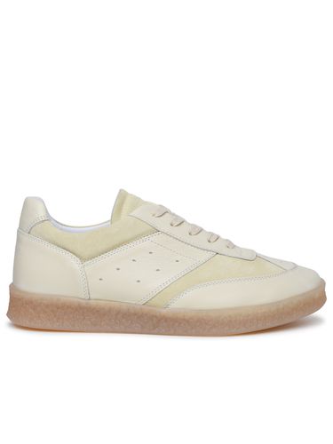 Ivory Leather Sneakers - MM6 Maison Margiela - Modalova