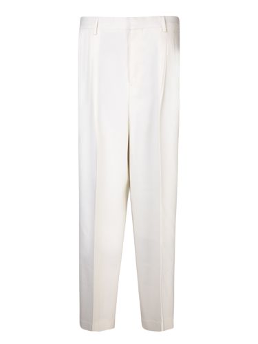 Straight Taupe Trousers - Ami Alexandre Mattiussi - Modalova