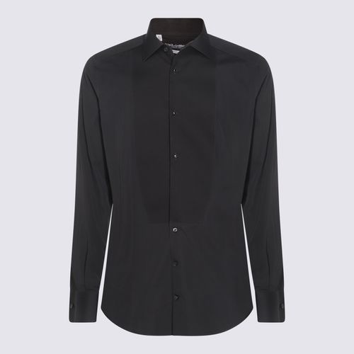 Dolce & Gabbana Black Cotton Shirt - Dolce & Gabbana - Modalova