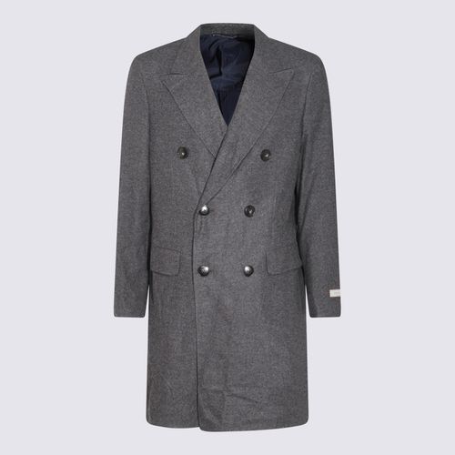 Canali Grey Wool Suit - Canali - Modalova