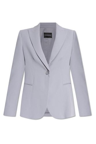 Blazer With Closed Lapels - Emporio Armani - Modalova