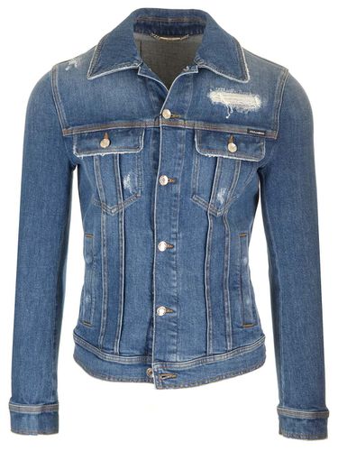 Stretch Denim Jeans Jacket - Dolce & Gabbana - Modalova