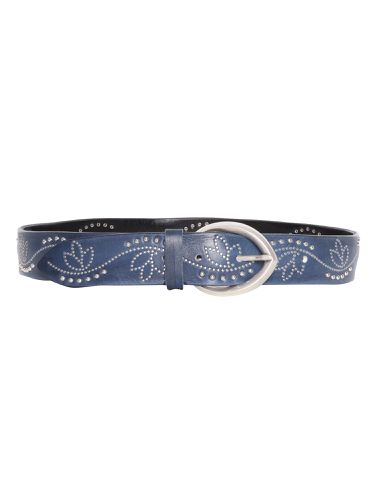 Orciani Leather Belt With Studs - Orciani - Modalova