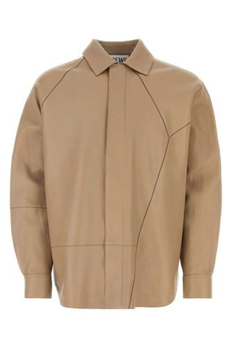 Loewe Dove Grey Leather Shirt - Loewe - Modalova