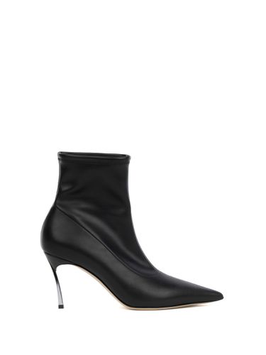 Black Stretch Nappa Ankle Boot - Casadei - Modalova