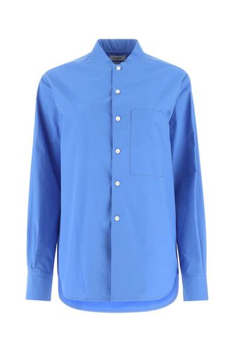 Quira Cerulean Blue Poplin Shirt - Quira - Modalova