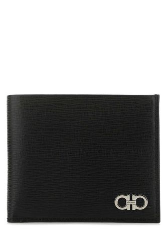 Ferragamo Black Leather Wallet - Ferragamo - Modalova