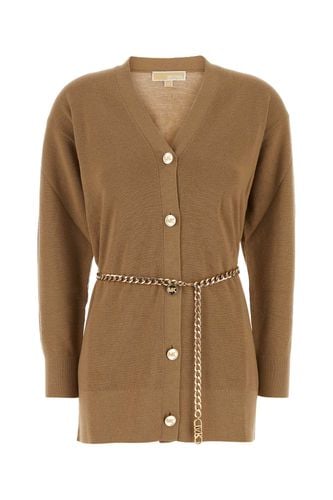 Michael Kors Camel Wool Cardigan - Michael Kors - Modalova