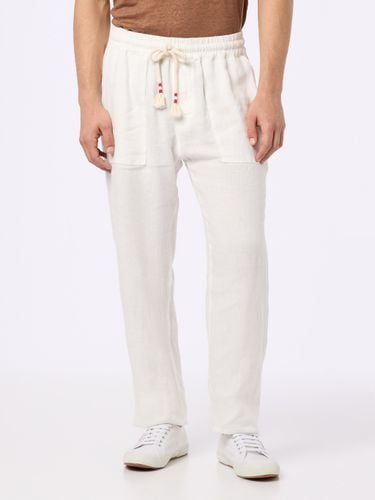 Man Linen Calais Pants With Drawstring - MC2 Saint Barth - Modalova