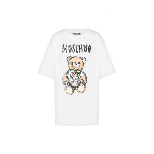 Couture Teddy Bear Cotton T-shirt - Moschino - Modalova