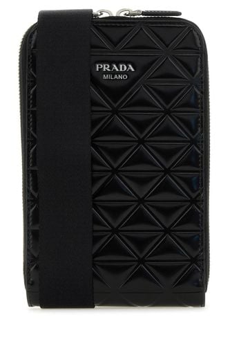 Prada Black Leather Phone Case - Prada - Modalova