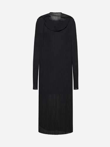 Pleated Fabric Midi Dress - MM6 Maison Margiela - Modalova