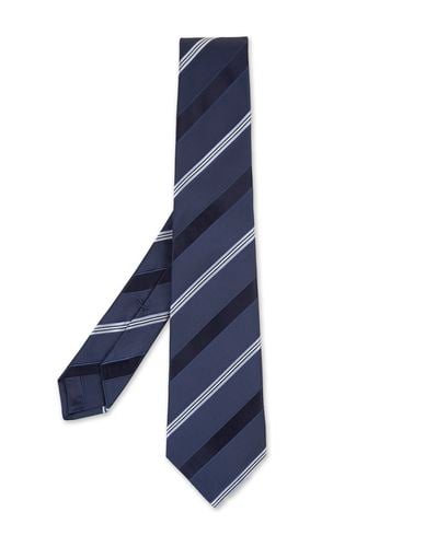 Night Tie With Striped Pattern - Kiton - Modalova