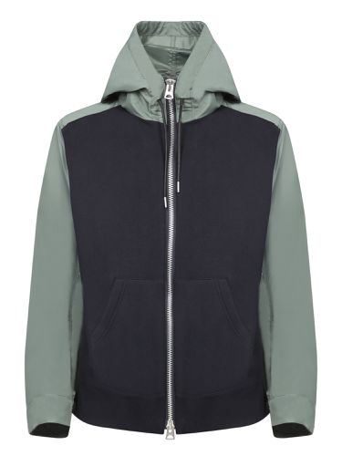 Drop Shoulder Drawstring Twill Hoodie - Sacai - Modalova