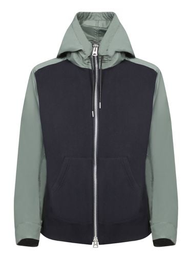 Drop Shoulder Drawstring Twill Hoodie - Sacai - Modalova