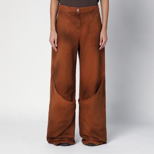 The Attico Brown Shaded Baggy Jeans - The Attico - Modalova