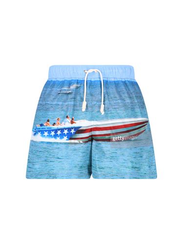 Getty Speedyboat Swim Shorts - Palm Angels - Modalova