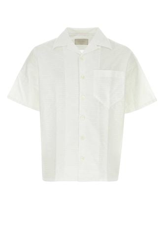 Prada Embroidered Poplin Shirt - Prada - Modalova