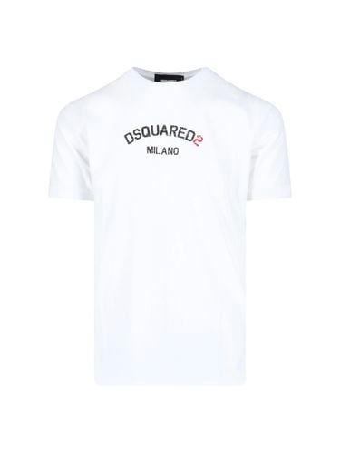 Logo Printed Crewneck T-shirt - Dsquared2 - Modalova