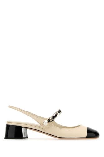 Miu Miu Ivory Leather Pumps - Miu Miu - Modalova