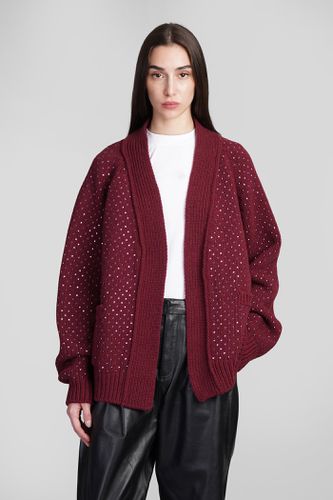 Laneus Cardigan In Bordeaux Wool - Laneus - Modalova