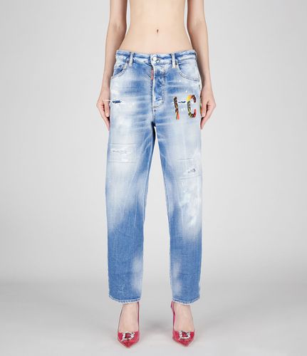 Stretch Denim Boston Jeans - Dsquared2 - Modalova