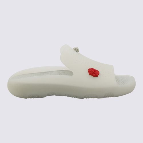 White Multicolour Rubber Stingray Slides - Burberry - Modalova