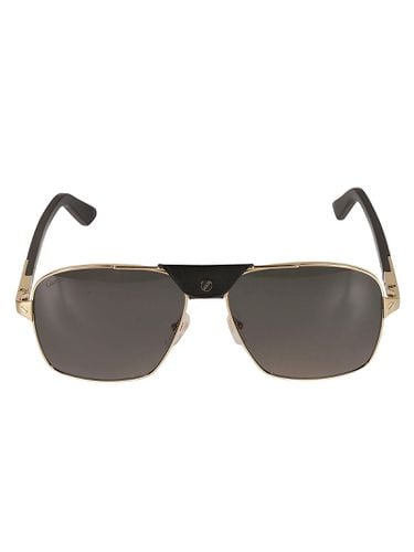 Aviator Logo Detail Sunglasses - Cartier Eyewear - Modalova