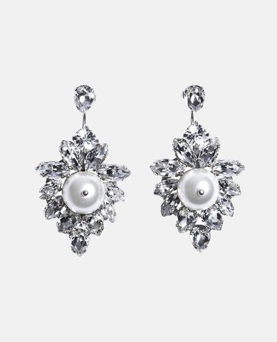 Double Ended Crystal Crest Earrings - Simone Rocha - Modalova