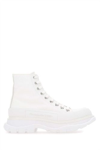 Ivory Canvas Tread Slick Sneakers - Alexander McQueen - Modalova