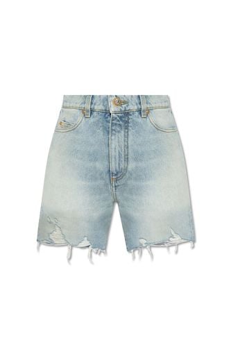 Balmain Raw-cut Denim Shorts - Balmain - Modalova