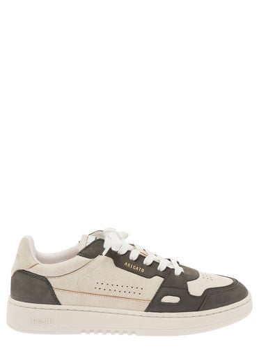 Dice Lo Green And White Two-tone Sneakers In Calf Leather Man - Axel Arigato - Modalova