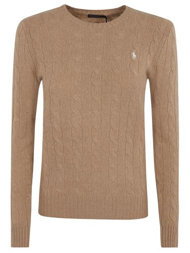 Logo Embroidered Cable Knit Sweater - Ralph Lauren - Modalova