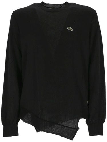 Shirt X Lacoste Logo Embroidered Crewneck Jumper - Comme des Garçons - Modalova