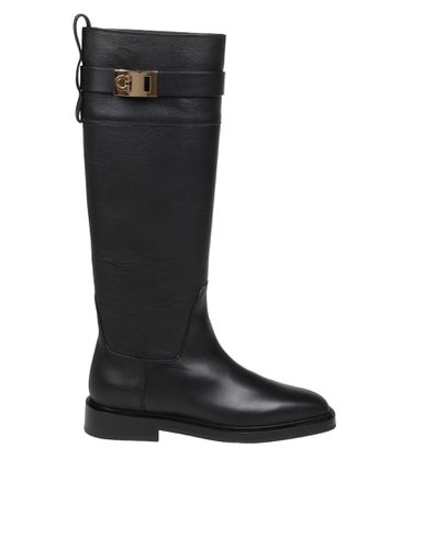 Rony Boot In Leather - Ferragamo - Modalova