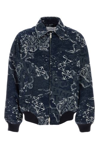 Jacquard Bomber Jacket - Off-White - Modalova