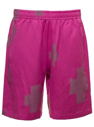 Fuchsia Shorts With All-over Cactus Print In Cotton And Linen Man - Needles - Modalova