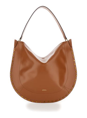 Oskan Hobo Shoulder Bag With Studs Trim In Leather Woman - Isabel Marant - Modalova