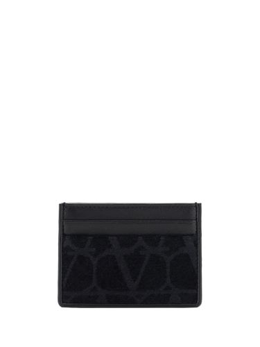 Garavani Toile Iconographe Card Holder - Valentino Garavani - Modalova