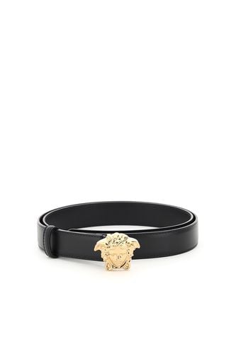 Versace Medusa Buckle Leather Belt - Versace - Modalova