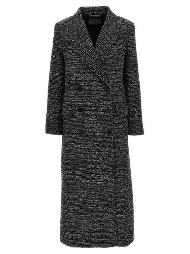 Double-breasted Long Coat - Alberta Ferretti - Modalova