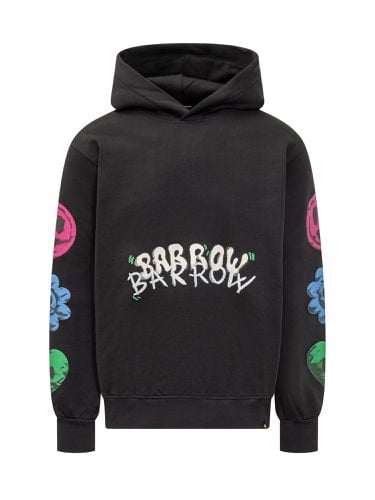 Smiley Logo Print Hooded Sweatshirt - Barrow - Modalova