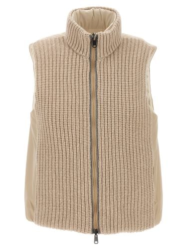 Reversible Knit Insert Vest - Brunello Cucinelli - Modalova