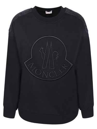 Logo Embroidered Crewneck Sweatshirt - Moncler - Modalova