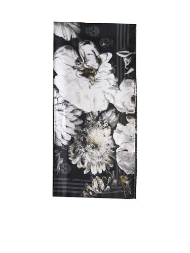 Floral Skull Printed Scarf - Alexander McQueen - Modalova