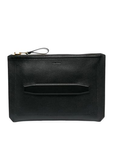 Tom Ford Black Leather Clutch - Tom Ford - Modalova