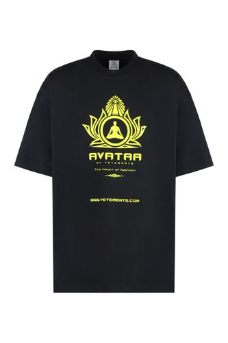 VETEMENTS Avatar Cotton T-shirt - VETEMENTS - Modalova