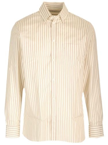 Beige Striped Shirt - Golden Goose - Modalova