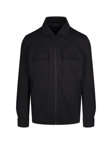 Hugo Boss Black Overshirt With Zip - Hugo Boss - Modalova