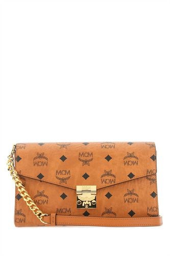 Printed Canvas Millie Shoulder Bag - MCM - Modalova